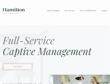 Tablet Screenshot of hamiltoncaptivemanagement.com